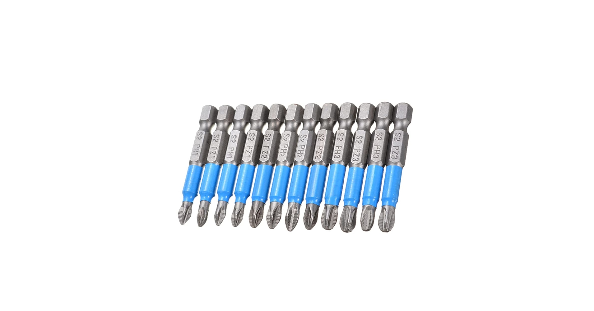 peee1220☆ Saipe 12pcs Magnetic Phillips Pozidriv Screwdriver Bit Set 1